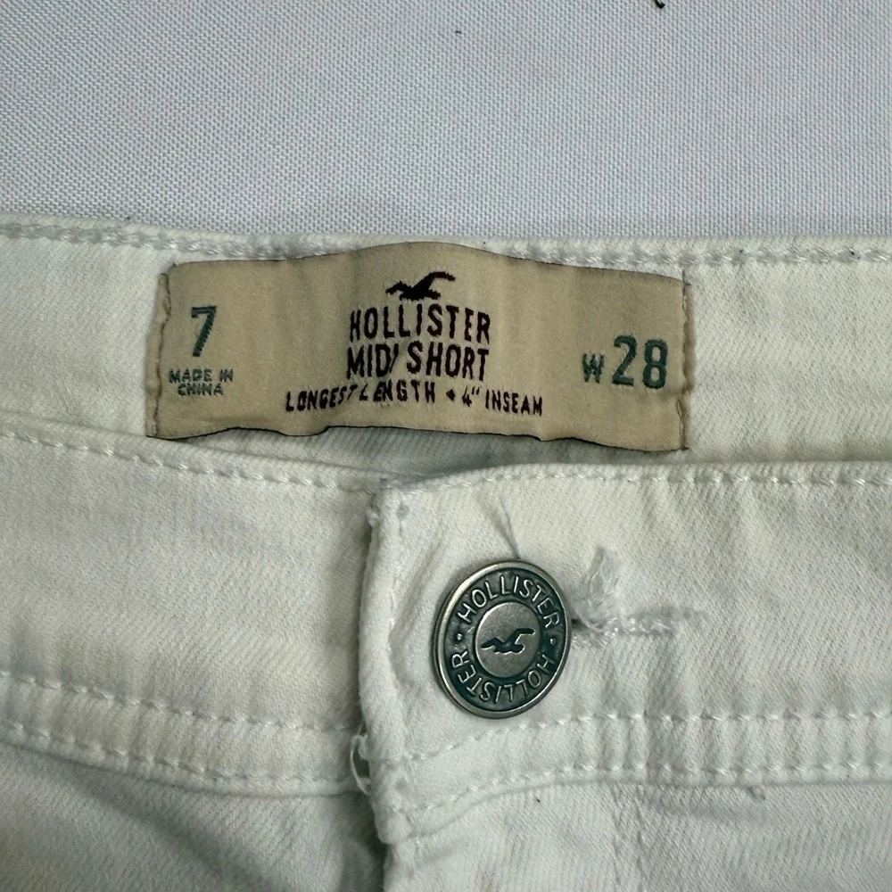 Women's White‎ Denim Shorts